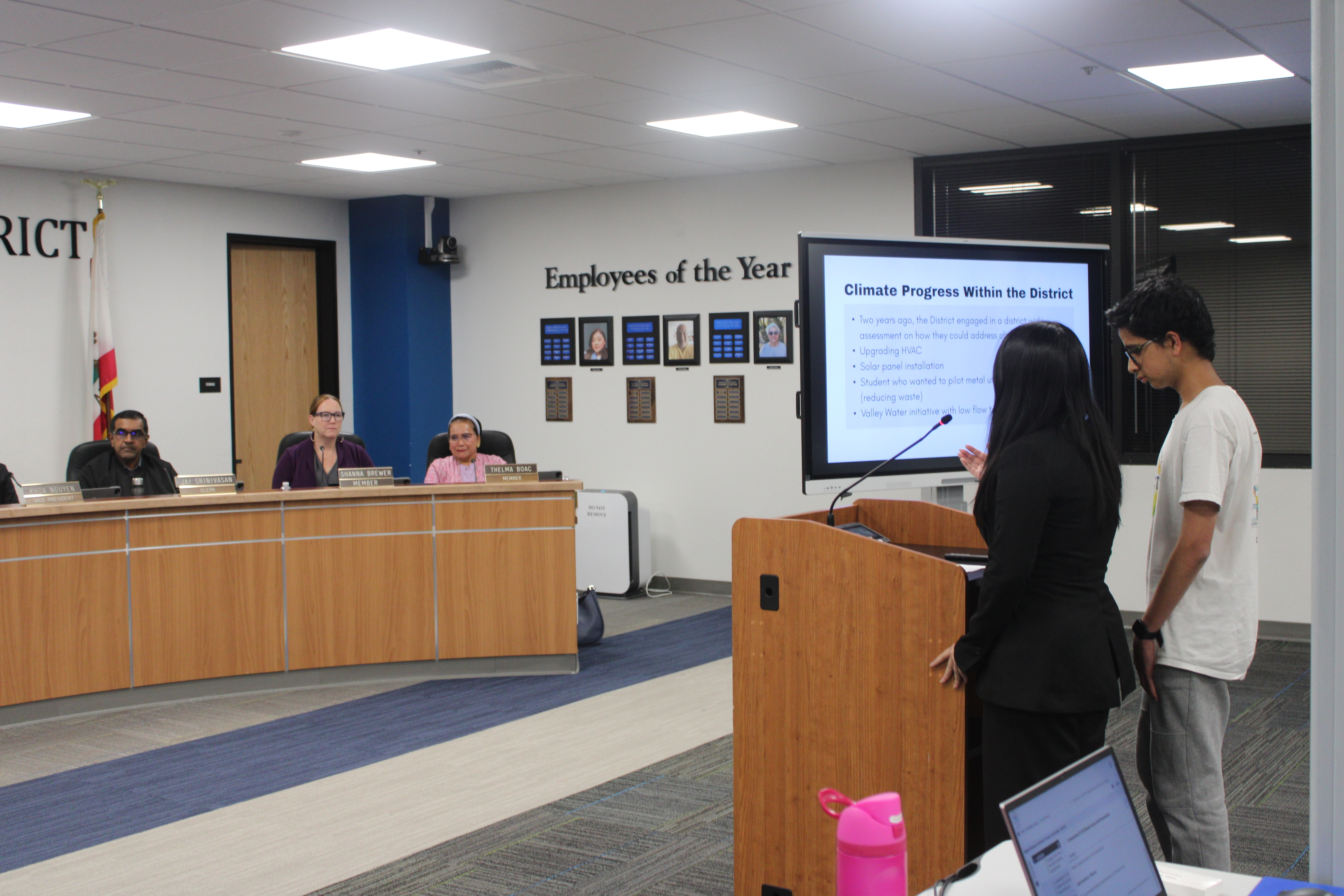 Berryessa Union School District board resolution presentation
