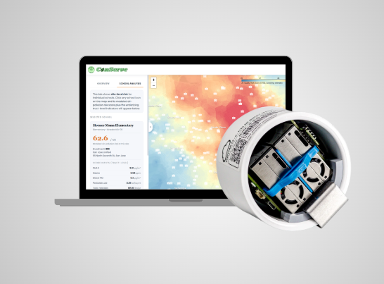 Air quality risk mapping and particulate matter monitoring